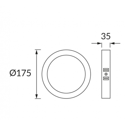 Oprawa sufitowa LED EDOR 12W CCT ciepła/ neutralna/ zimna czarny IDEUS (04760)